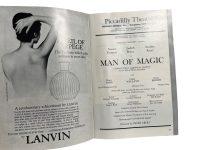 Alternative view of Original Vintage Theatre Program Play Musical Souvenir Man Of Magic Houdini Collectable Programme 1966