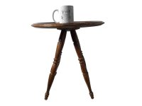 Alternative view of Vintage Table French Wooden Side Coffee Small Stand Display Plinth Ornate Decoration c1940-50's