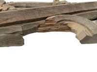 Alternative view of Antique French Church Chapel Cathedral Furniture Cabinet Sideboard Topper Finial Display Fleur De Lis Decor Finishing circa 1900s