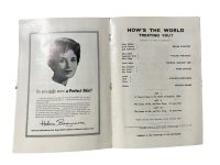 Alternative view of Original Vintage English Comedy Theatre How's The World Treating You Program Play Musical Souvenir Collectable Programme circa 1966