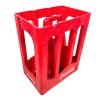 Vintage French Coca Cola Red Plastic 6 1.5l Bottle Crate Caddie Holder Basket Case Carrier Stand circa 2000