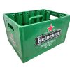 Vintage French Heineken Plastic 24 Bottle Crate Caddie Holder Basket Case Carrier Stand circa 2000