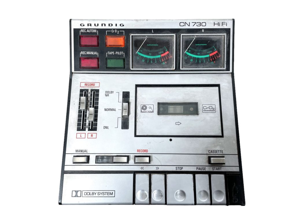 Vintage German Grundig CN 730 Hi Fi  Cassette Tape Recorder Audio Equipment circa 1970’s