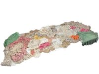 Vintage French English Job Lot x 66 Collection Coasters Doilies Ornate Table Dressing Viscose Tapestry Brocade circa 1920-70's