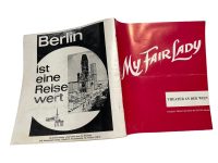 Original Vintage Theatre Program Play Musical Souvenir My Fair Lady Theater An Der Wien German Collectable Programme circa 1960's