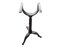 Vintage French Heavy Small Bistro Style Side Table Leg Stand Cast Iron Stand Plinth Add Your Own Top Lion Claw circa 1950-60's