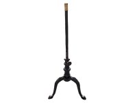 Vintage French Heavy Small Bistro Style Side Table Leg Stand Cast Iron Stand Plinth Add Your Own Top Adjustable circa 1950-60's