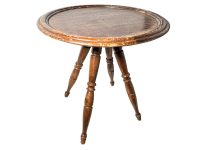 Vintage French wooden table, plinth or plant stand.