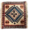 Small Rug Square Tiny Vintage Moroccan Rug Carpet Covering Trivet Decor Display Prop Wool circa 1970-80's