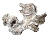 Vintage French Plaster Planter Wall Hanging Fish Seahorse Detail Mould Cast Wall Hanging Moulding Display Ornament Structural c1970's