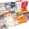 Original Vintage American English Music Song Sheets Sheet Music From Shows & Plays Musical Souvenir Showtime circa 1950-60's