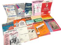 Original Vintage American English Music Song Sheets Sheet Music From Shows & Plays Musical Souvenir Showtime circa 1950-60's
