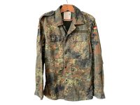 Vintage German Army Jacket Uniform Camuflage Cotton Snap Closure Military Soldier Green German Size 1 1990's