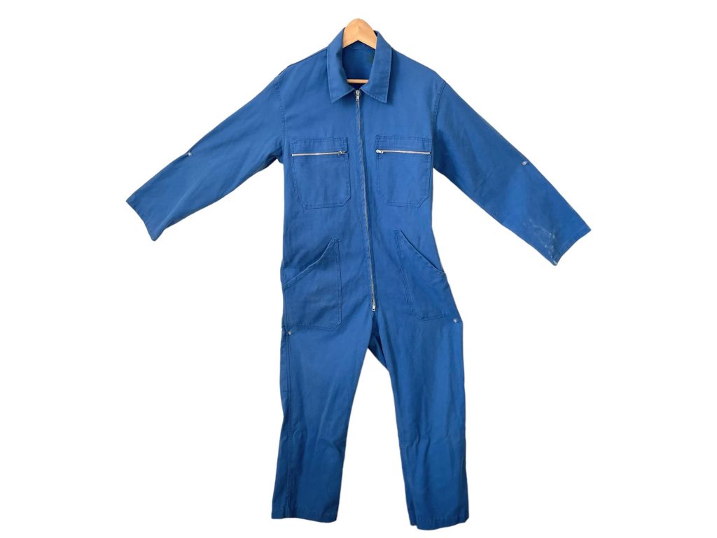Vintage French Overall Work Clothes Blue Jumpsuit Coveralls French Size M/L 1990’s
