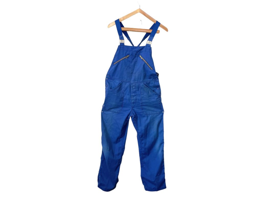 Vintage French Overall Work Clothes Blue Coveralls French Size 46 M/L 1990’s