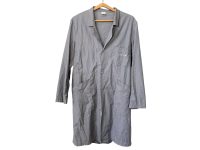 Vintage French Postal Jacket Grey Uniform Coat Work Clothes Long Top French Size M/L 1990's