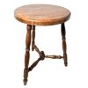 Vintage French wooden stool, plinth or plant stand.