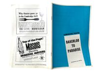 Original Vintage English Birmingham Theatre Bakerloo To Paradise Program Play Musical Souvenir Collectable Programme circa 1969