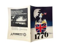 Original Vintage Australian Theatre Program Play Musical Souvenir 1776 Collectable Programme circa 1960-70's