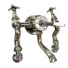 Vintage French Ceramic & Metal Bathroom Shower Switcher Hot Cold Froid Chaud Faucet Mixer Water Tap Taps c1940's