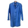 Vintage French Work Jacket Blue Uniform Lab Coat Gardening Clothes Long Top French Size 3 4 M/L 1990's