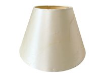 Vintage French Cream Satin Lamp Shade Lampshade Desk Table Light circa 1980's