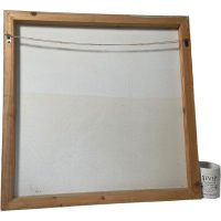 Alternative view of Vintage French Flowers Flower Head Acrylic Painting On Canvas circa 1980's