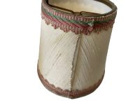 Alternative view of Vintage French Pink Fringe Small Tiny Lamp Shade Lampshade Desk Table Light Two Available circa 1960-70's