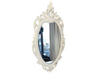 Vintage American Syroco Style Reproduction Wall Hanging Glass Mirror Decorative Cloakroom circa 1990-2000's