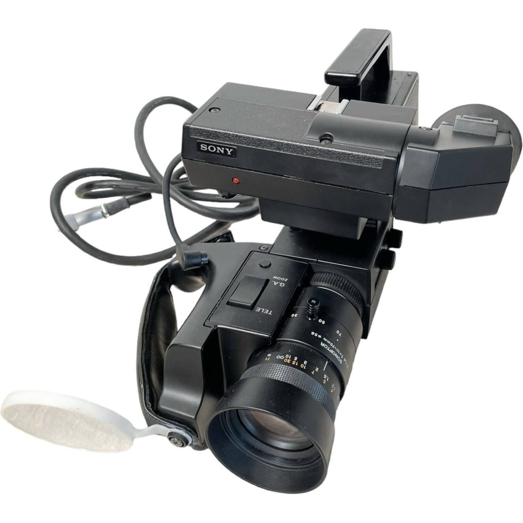 Vintage Sony Video Camera HVC-3000S Trinicon SECAM Japanese Film Movie Untested Cased circa 1980’s