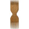 Vintage African Comb Afro Pick Wood Hair Primitive Sculpture Carving Tribal Art Decor Slide Head Accessories c1990-2000's