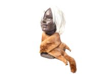 Vintage French Brown Mink Cravat Fur Collar Scarf Wrap Tie Taxidermy circa 1960-70's