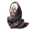 Vintage French Creation De Paris Brown Mink Fur Collar Scarf Shawl Wrap Tie Taxidermy circa 1960-70's