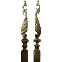 Antique French Large Peacock Brass Finger Closet Door Doorway Push Lock Keyhole Plates Decorative Fitting circa 1900's