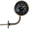 Vintage French Large Machine Engine Train Metal Thermometer Thermometre Instrument Industrial Loft Decorative Steampunk c1940-50's
