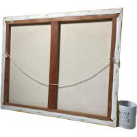 Alternative view of Vintage Painting & Plaster Art Original Mixed Media Painting On Canvas Wall Decor Decoration By H Picard c1980-90's