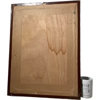 Alternative view of Vintage French Tapestry Religious Decoration Mary Saint Halo Mother Of Jesus Framed Wall Hanging circa 1950-60's