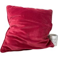 Alternative view of Vintage French Red Velvet Pillow Pillows Couch Bed Chair Sofa circa 1970-80's