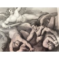 Alternative view of Antique French Milton Le Paradis Perdu The Lost Paradise Subsciption Booklet Illustrations Book 9 Pages Memorabilia Collector 1865