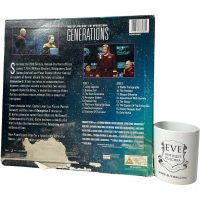 Alternative view of Vintage French Laservision Videodisc Star Trek Generations Blanche Movie Digital Media Memorabilia Collector c1990's