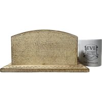 Alternative view of Vintage Italian Florentine Florence Green Gold Wood Ornately Decorated Small Desktop Letter Note Picture Stand c1960-70's