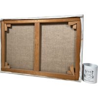 Alternative view of Vintage Painting French Ladies Having Tea By Gem Acrylic Original Art On Canvas c1970-80's