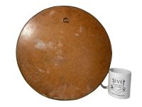 Alternative view of Vintage Moroccan Wall Hanging Circular Mirror Brass Silver Metal Tarnish Patina Cloakroom c1960-70's