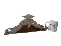 Alternative view of Antique French Wood Furniture Cabinet Chair Wardrobe Cupboard Sideboard Decor Topper Decorative Finial circa 1910's