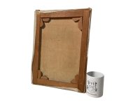 Alternative view of Vintage French Oil Homage Study Vincent Van Gogh Portrait On Canvas Art Signed GM c1960-70's