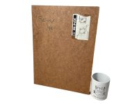 Alternative view of Vintage French Bar Restaurant Wall Acrylic Painting On Wood Board Wall Decor Decoration Signed Soocy c1995