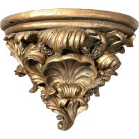 Vintage Italian Shelf Florentine Style Florence Gold Resin Ornately Decorated Small Wall Hanging Plinth Display c1970-80’s Vintage Italian Shelf Florentine Style Florence Gold Resin Ornately Decorated Small Wall Hanging Plinth Display c1970-80's