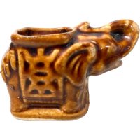 Vintage Tiny Chinese Elephant Ceramic Pot Stand Plinth Rest Blue Green Small Vase Pot Ashtray c1970-80’s Vintage Tiny Chinese Elephant Ceramic Pot Stand Plinth Rest Blue Green Small Vase Pot Ashtray c1970-80's