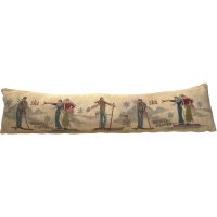 Vintage French Long Pillow Roll Ski Alpine Sports Pillows Draught Excluder Couch Bed Chair or Sofa circa c2000