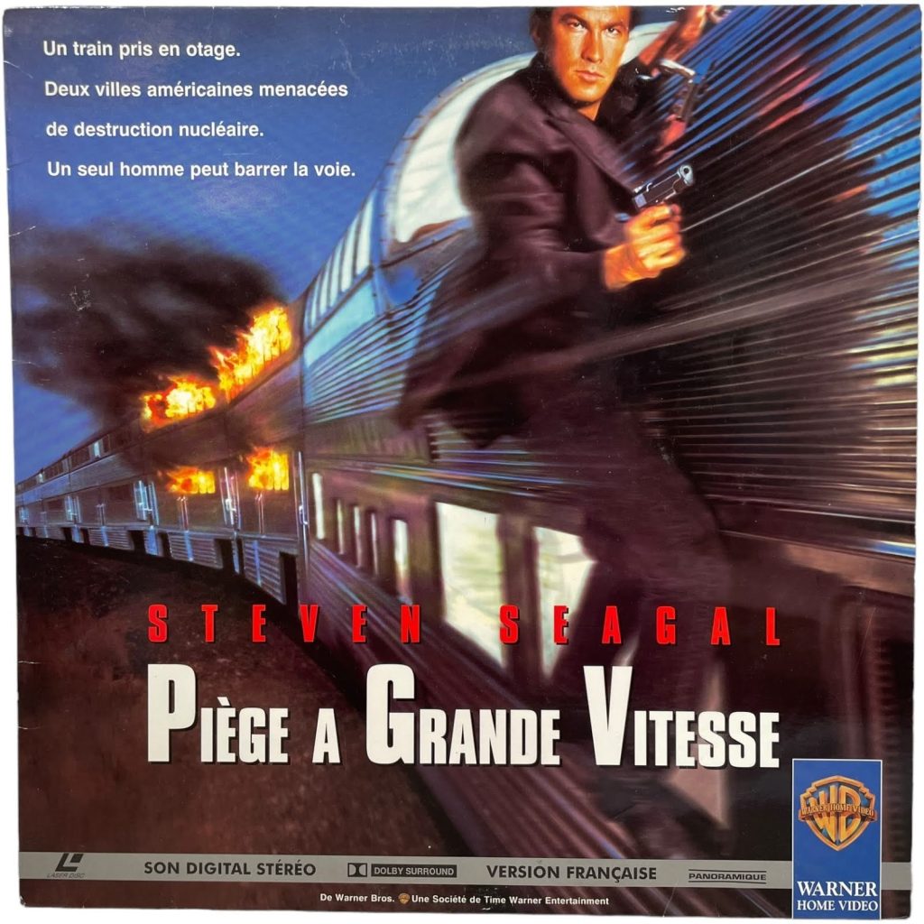 Vintage French Laservision Videodisc Piege A Grande Vitesse Movie PAL Digital Media Memorabilia Collector c1995